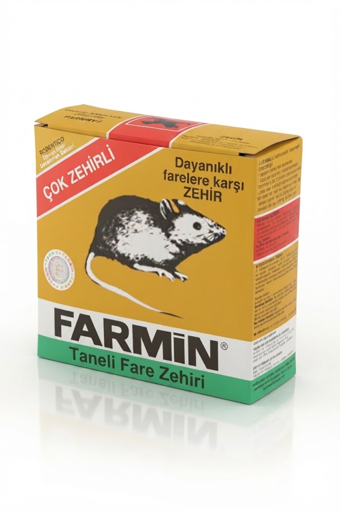 Farmin Taneli Buğday  Fare Zehiri - Dayanıklı Farelere Karşı Çok Etkili Kemirgen İlacı